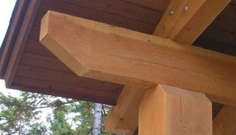 douglas fir timber joint