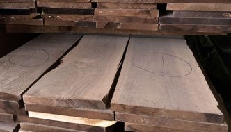 wide walnut wooden boards