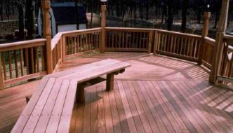 ipe wood backyard deck