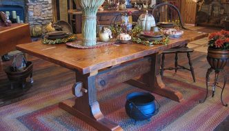 duane trestle barnwood farm table