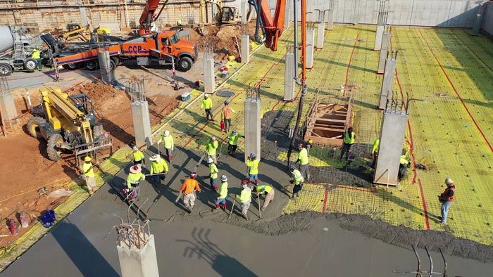 combs concrete construction project