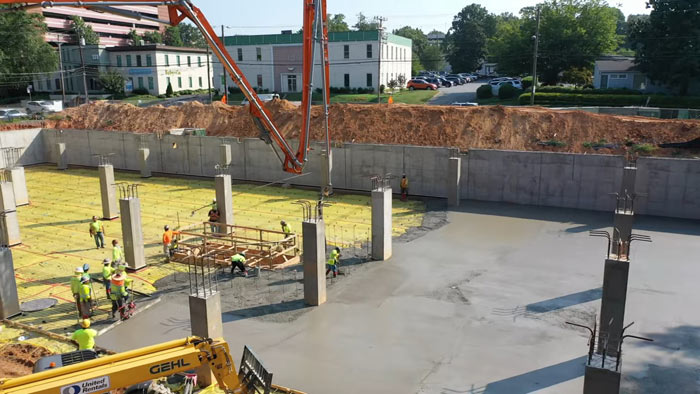 combs concrete pouring concrete floor