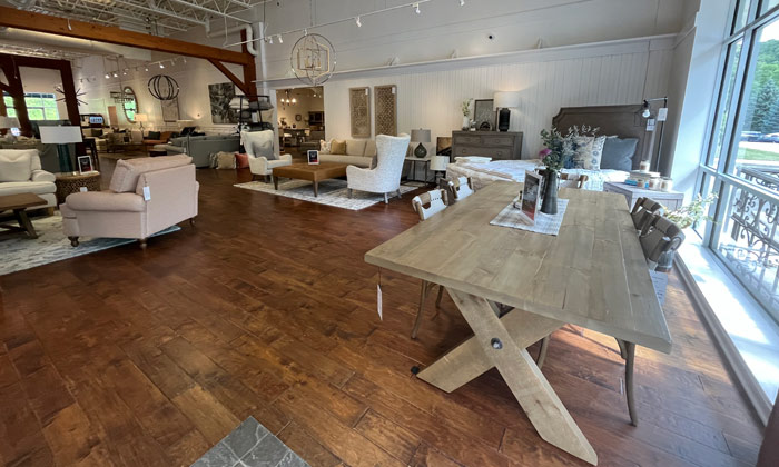 inside view of willow furniture store