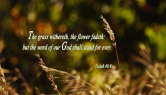 the Word of our God shall stand forever