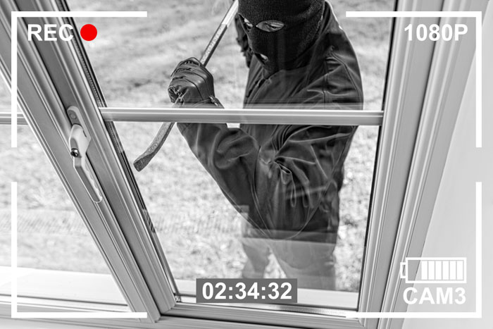 burglar caught on camera burglar caught on camera