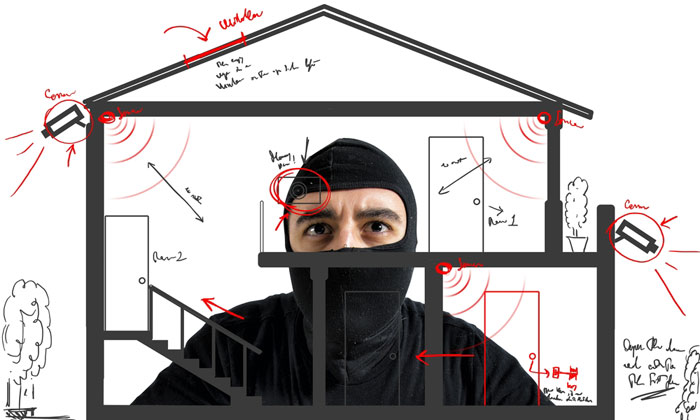 burglar overwhelmed by home security system burglar overwhelmed by home security system