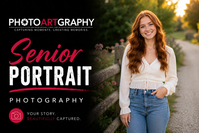 country style senior portraits with PhotoArtGraphy