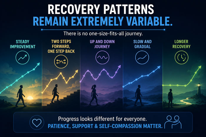 long covid recovery patterns remain extremely variable