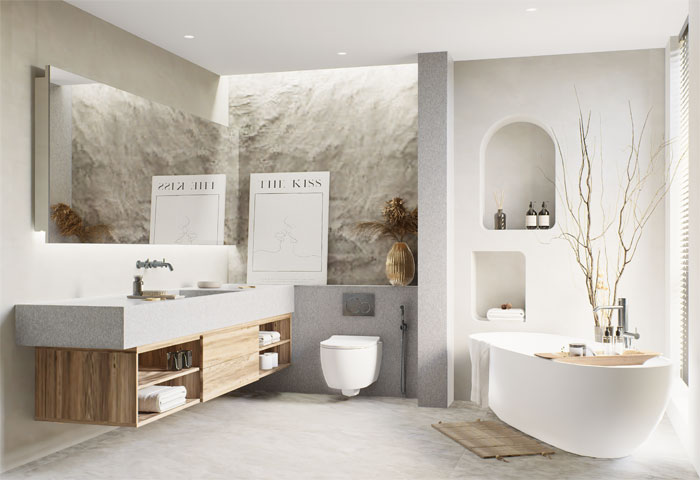 Micah Jensen; light bathroom remodel