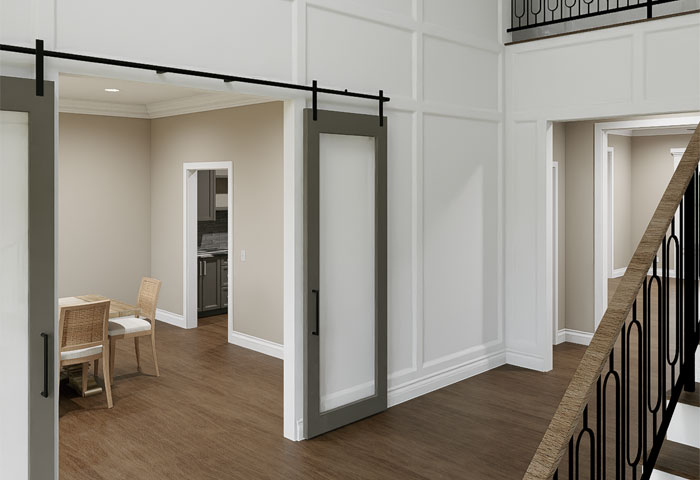 Micah Jensen: main floor renovation, foyer